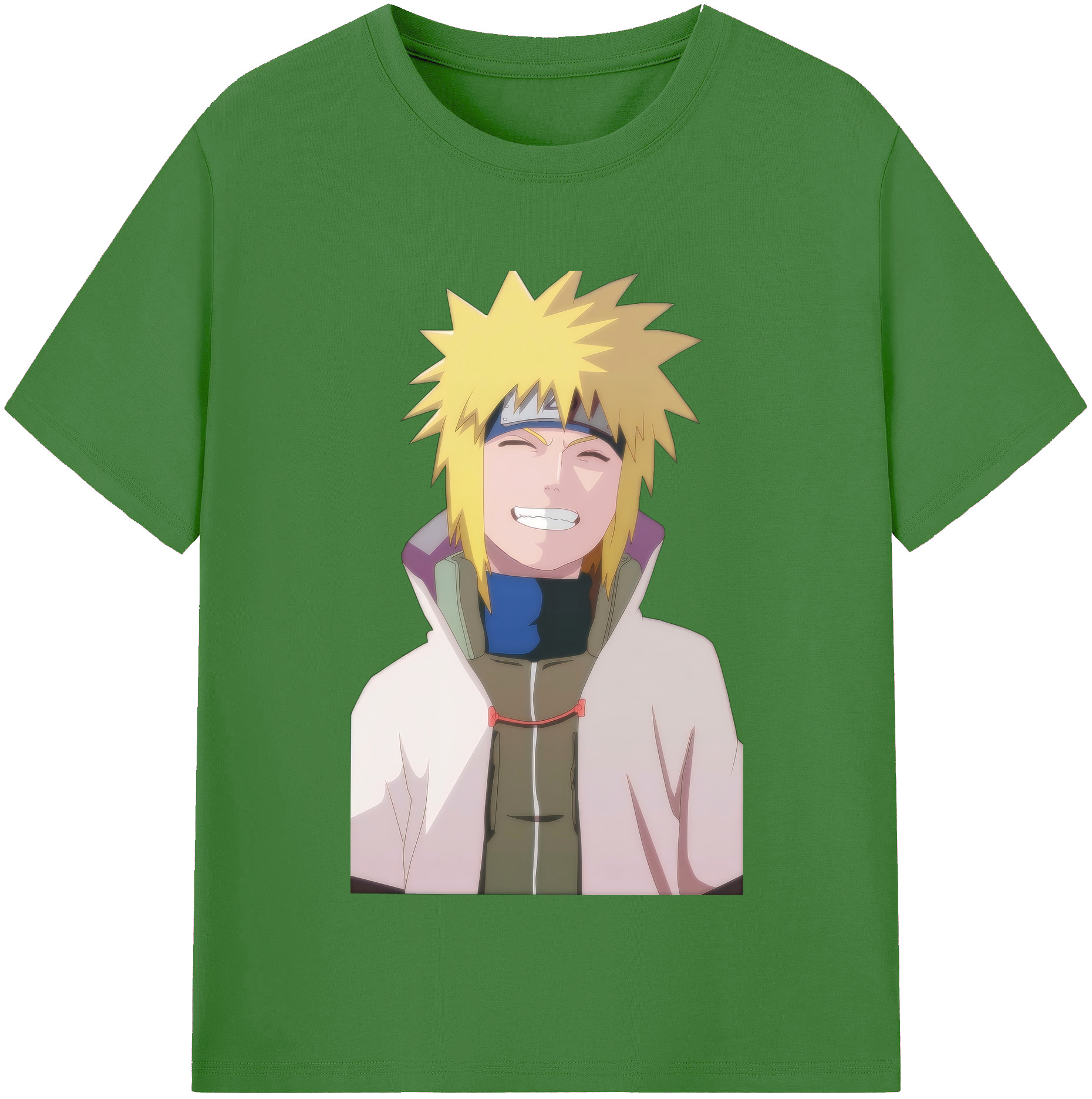 （画像用） NARUTO -ナルト- 波風 ミナト Namikaze Minato レディースカジュアルプリントTシャツ（綿100％）